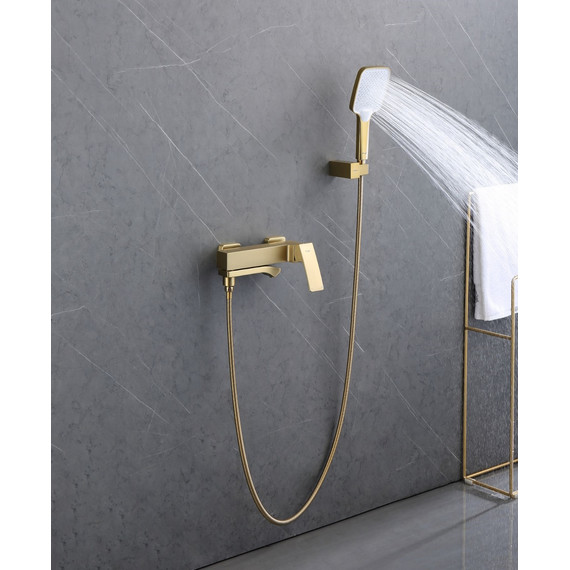 Смеситель для ванны Raglo R01.30.03, сатин золотой фото 4