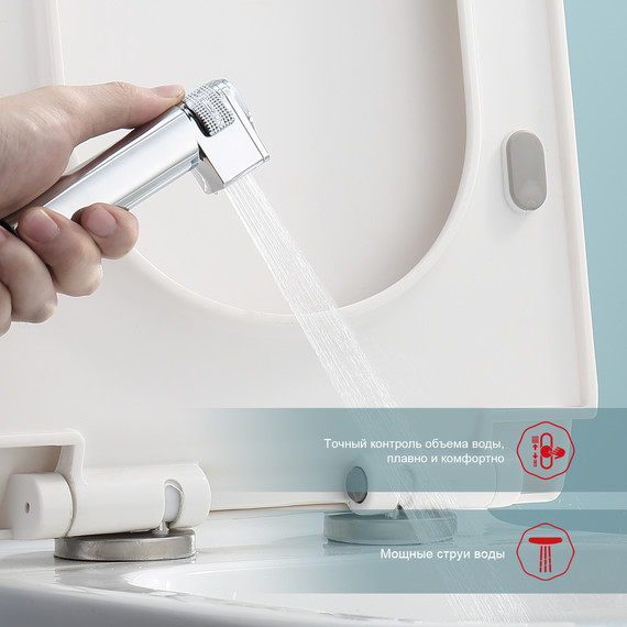 Набор для гигиенического душа с термостатом Raglo R24.56 (со скрытой частью) хром - 5 Набор для гигиенического душа с термостатом Raglo R24.56 (со скрытой частью) хром фото 5