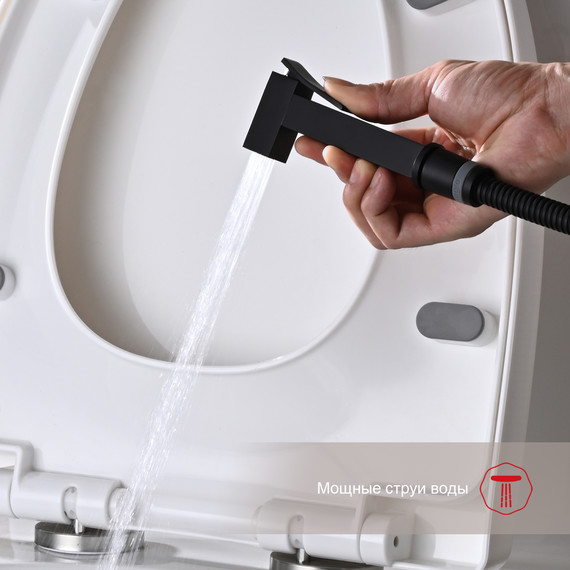 Набор для гигиенического душа Raglo R01.52.06 (со скрытой частью) чёрный - 7 Набор для гигиенического душа Raglo R01.52.06 (со скрытой частью) чёрный фото 7