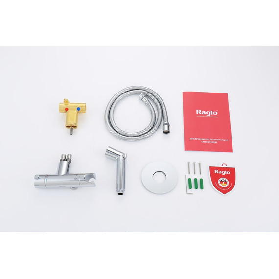 Набор для гигиенического душа с термостатом Raglo R23.56 (со скрытой частью) хром - 11 Набор для гигиенического душа с термостатом Raglo R23.56 (со скрытой частью) хром фото 11
