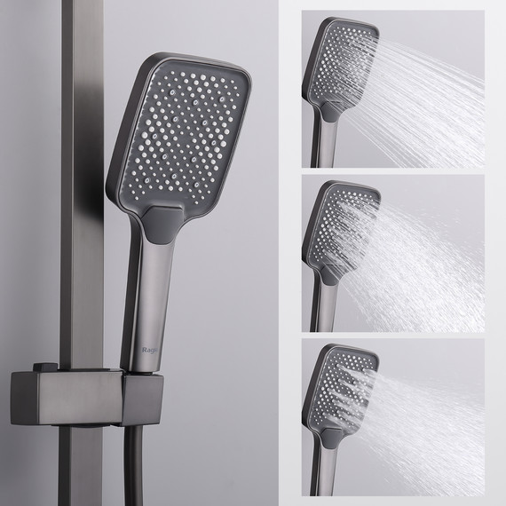 Душевая система Raglo R01.24.09, графит фото 9