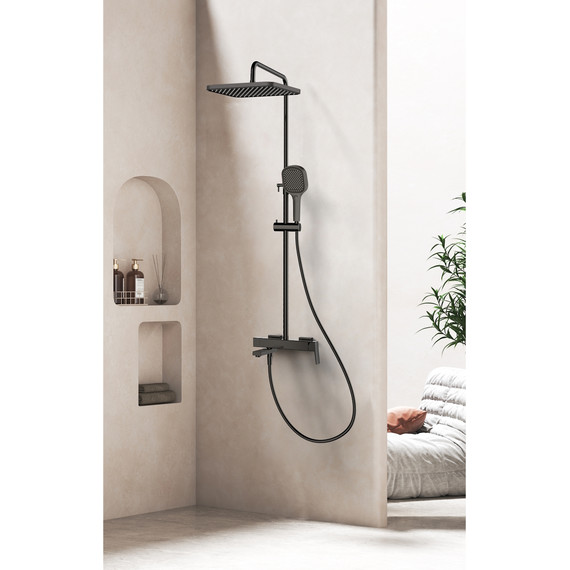 Душевая система Raglo R30.24.09, графит фото 3