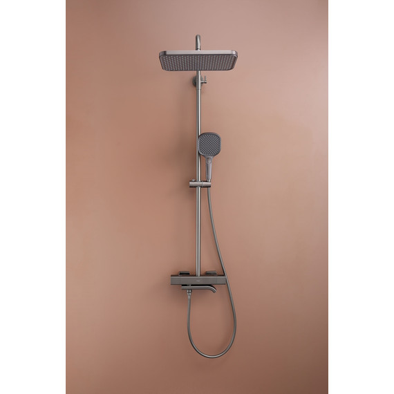 Душевая система с термостатом Raglo R22.26.09, графит фото 6