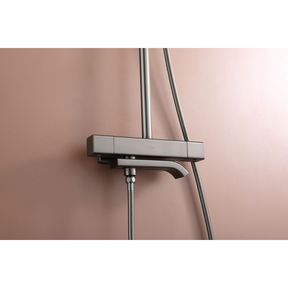 Душевая система с термостатом Raglo R22.26.09, графит фото 7