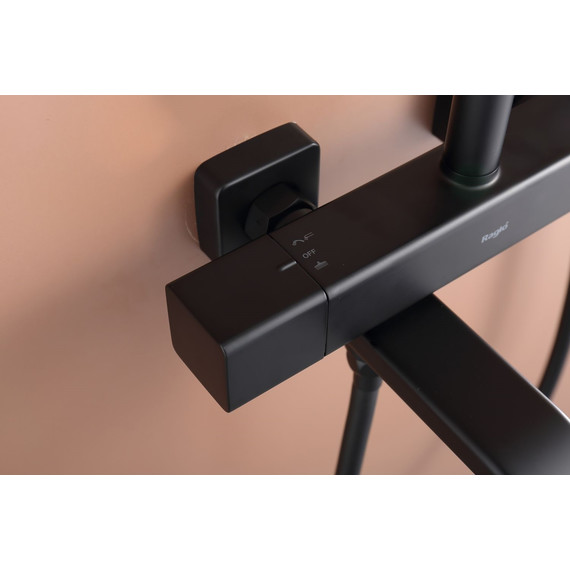 Душевая система с термостатом Raglo R22.26.06, чёрный фото 10