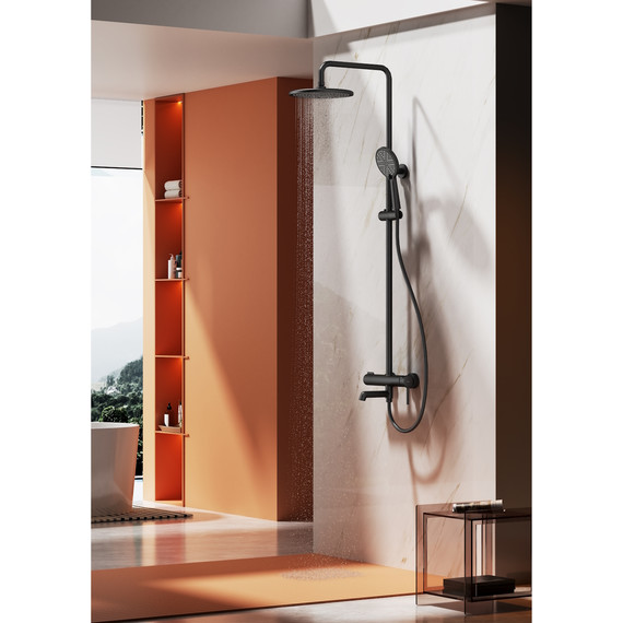 Душевая система Raglo R20.24.06, чёрный фото 3