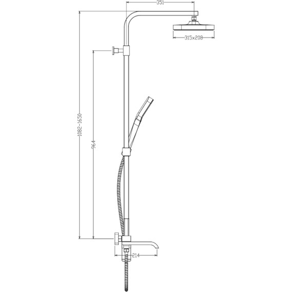 Душевая система Raglo R02.24, хром фото 2