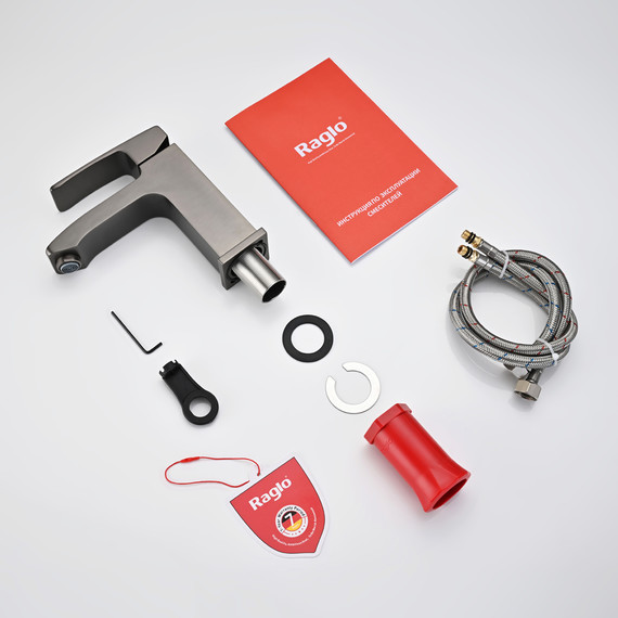 Смеситель для раковины Raglo R01.10.09, графит фото 10