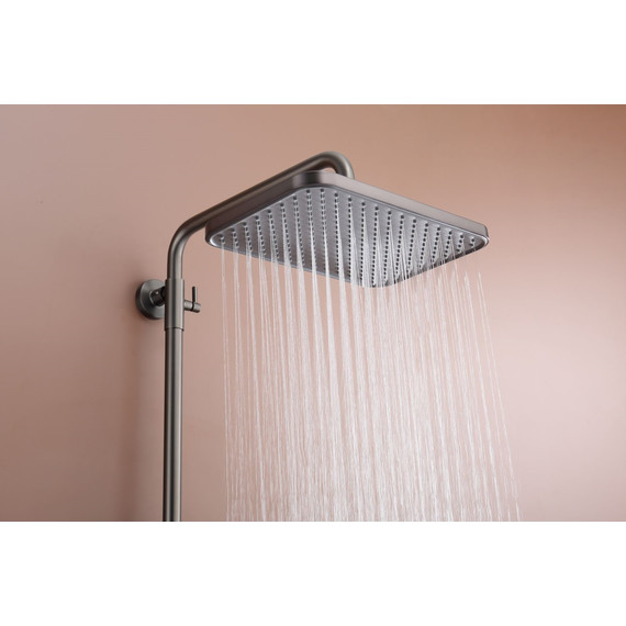 Душевая система с термостатом Raglo R22.26.09, графит фото 11