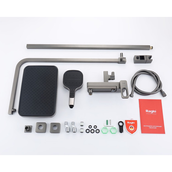 Душевая система Raglo R51.24.09, графит фото 16