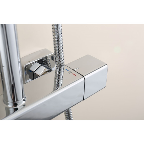 Душевая система с термостатом Raglo R22.26, хром фото 8