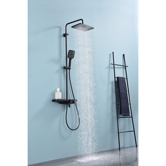Душевая система Raglo R60.24.06, чёрный фото 6