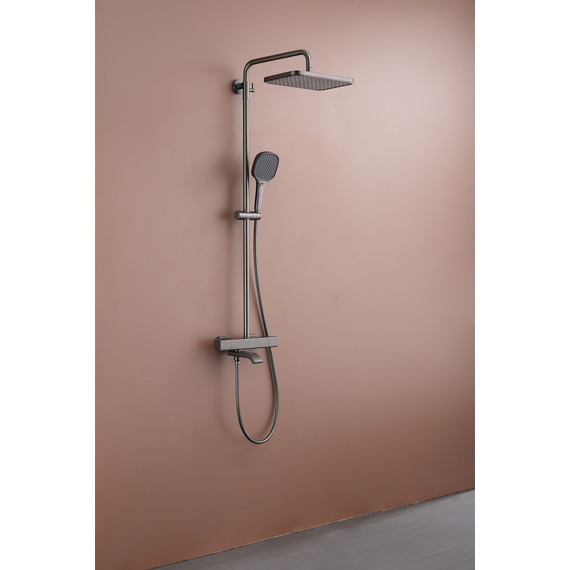 Душевая система с термостатом Raglo R22.26.09, графит фото 4