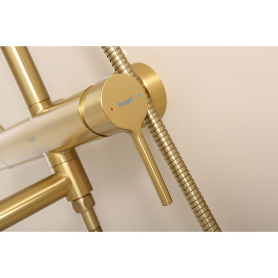 Душевая система Raglo R20.24.03, сатин золотой фото 9