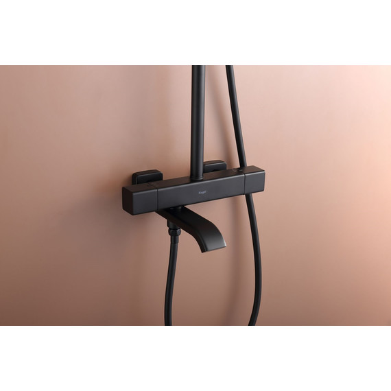 Душевая система с термостатом Raglo R22.26.06, чёрный фото 9