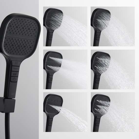 Душевая система Raglo R51.24.06, чёрный фото 10