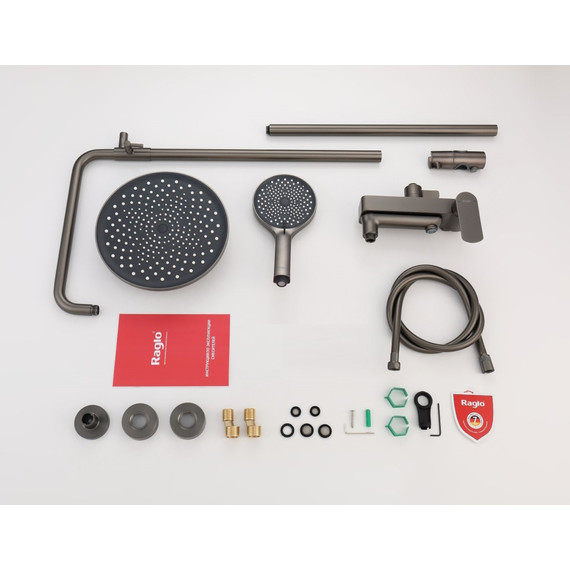 Душевая система Raglo R03.24.09, графит фото 12