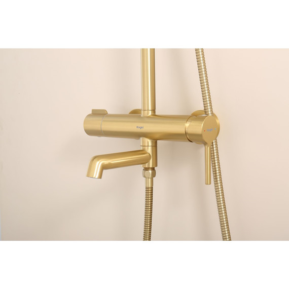 Душевая система Raglo R20.24.03, сатин золотой фото 7