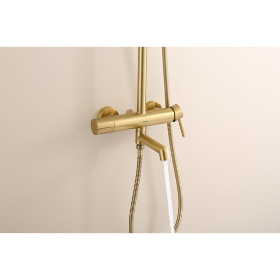 Душевая система Raglo R20.24.03, сатин золотой фото 6