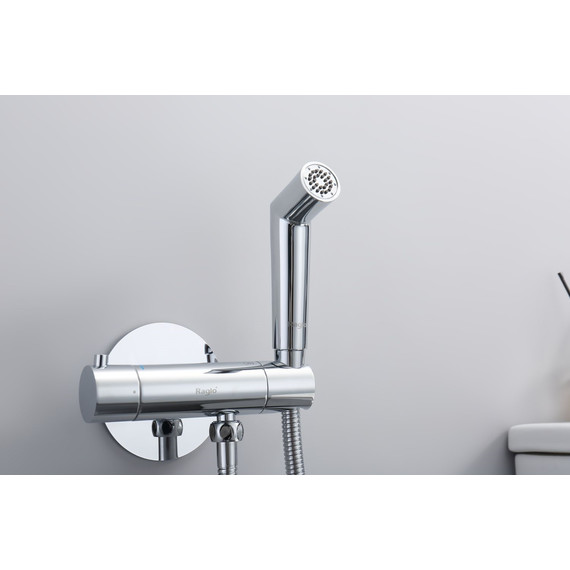 Набор для гигиенического душа с термостатом Raglo R23.56 (со скрытой частью) хром - 7 Набор для гигиенического душа с термостатом Raglo R23.56 (со скрытой частью) хром фото 7