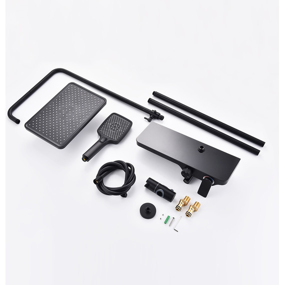 Душевая система Raglo R60.24.06, чёрный фото 15