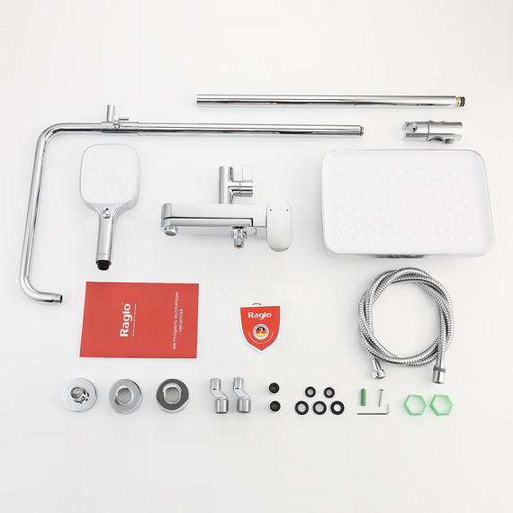 Душевая система Raglo R50.24, хром фото 11