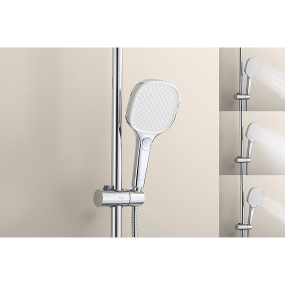 Душевая система с термостатом Raglo R22.26, хром фото 11
