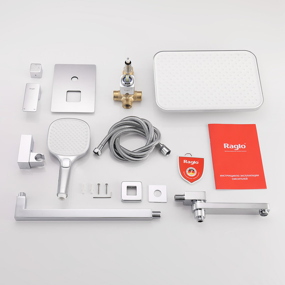 Душевая система встраиваемая Raglo R30.27 (со скрытой частью) хром фото 11