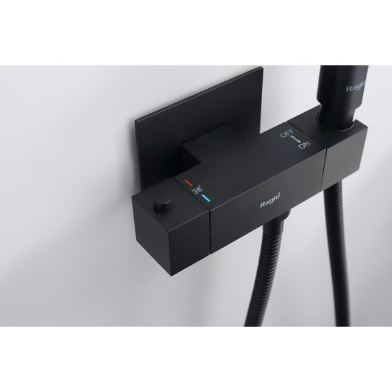 Набор для гигиенического душа с термостатом Raglo R24.56.06 (со скрытой частью) чёрный - 5 Набор для гигиенического душа с термостатом Raglo R24.56.06 (со скрытой частью) чёрный фото 5