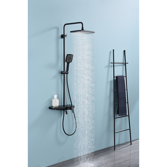 Душевая система Raglo R60.24.06, чёрный фото 5