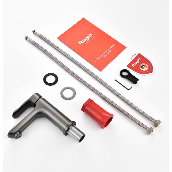 Смеситель для раковины Raglo R03.10.09, графит фото 9