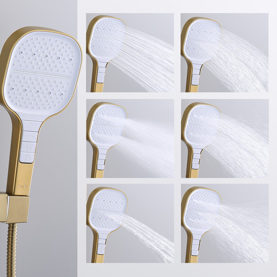 Душевая система Raglo R51.24.03, сатин золотой фото 9