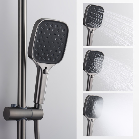 Душевая система Raglo R50.24.09, графит фото 11