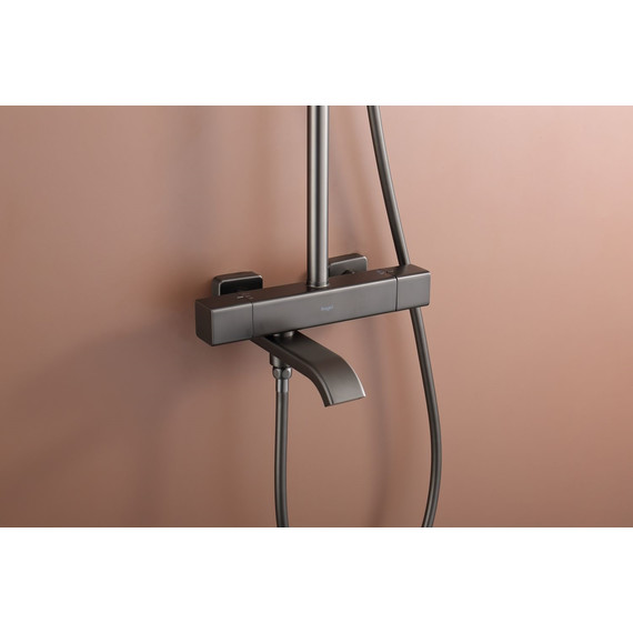 Душевая система с термостатом Raglo R22.26.09, графит фото 16
