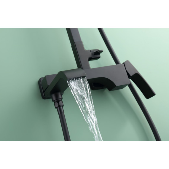 Душевая система Raglo R02.24.06, чёрный фото 8