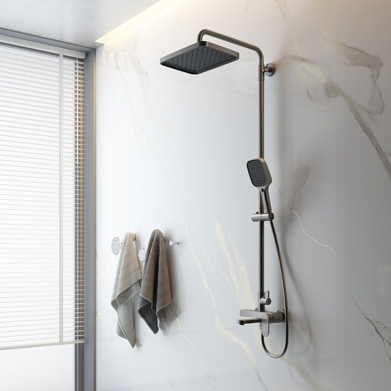 Душевая система Raglo R50.24.09, графит фото 3