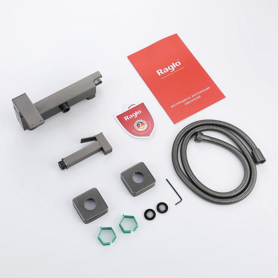 Набор для гигиенического душа Raglo R01.51.09, графит фото 8