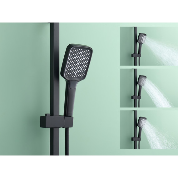 Душевая система Raglo R02.24.06, чёрный фото 11