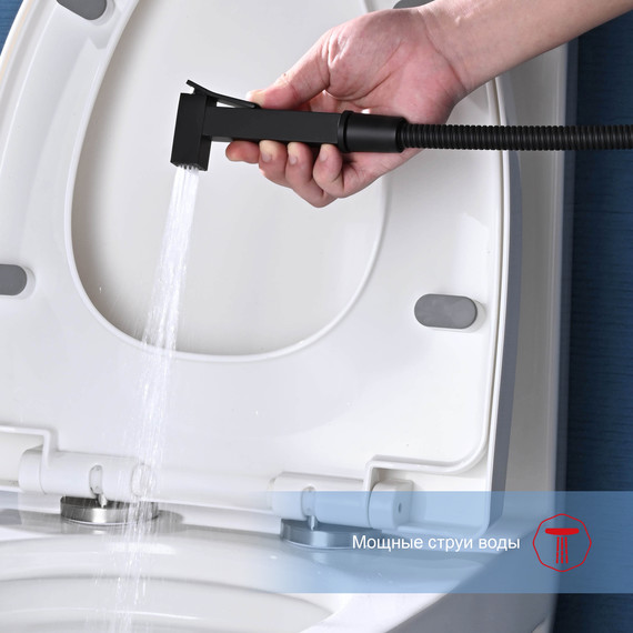 Набор для гигиенического душа Raglo R01.51.06, чёрный - 7 Набор для гигиенического душа Raglo R01.51.06, чёрный фото 7