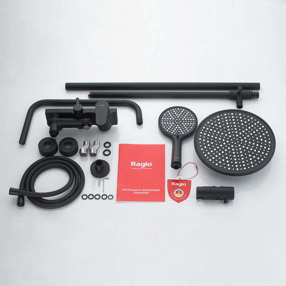 Душевая система Raglo R31.24.06, чёрный фото 10