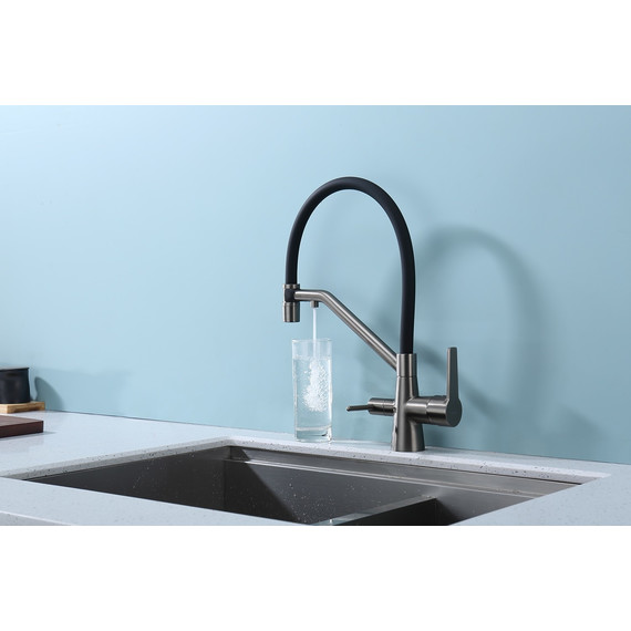 Смеситель для кухни Raglo R80.62.09, графит фото 6