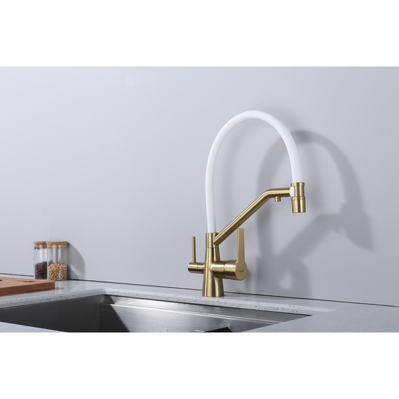 Смеситель для кухни Raglo R80.62.03, золотой сатин фото 12