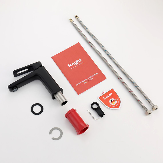 Смеситель для раковины Raglo R51.10.06, чёрный - 8 Смеситель для раковины Raglo R51.10.06, чёрный фото 8