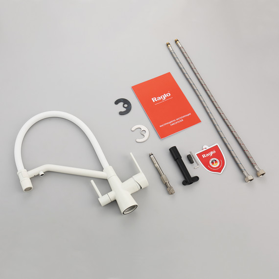 Смеситель для кухни Raglo R80.62.08, белый фото 10