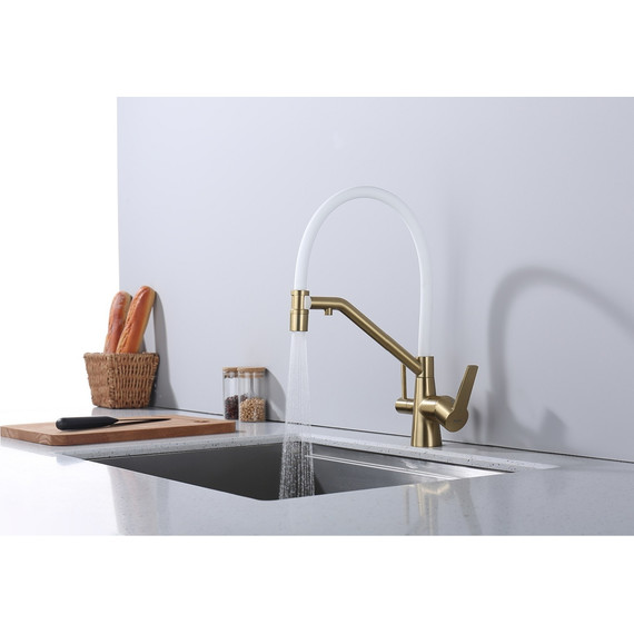 Смеситель для кухни Raglo R80.62.03, золотой сатин фото 5