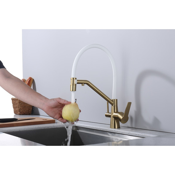 Смеситель для кухни Raglo R80.62.03, золотой сатин фото 9