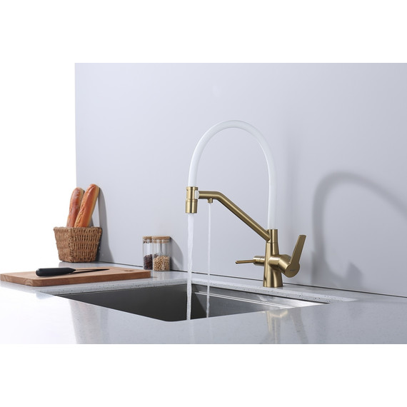 Смеситель для кухни Raglo R80.62.03, золотой сатин фото 6