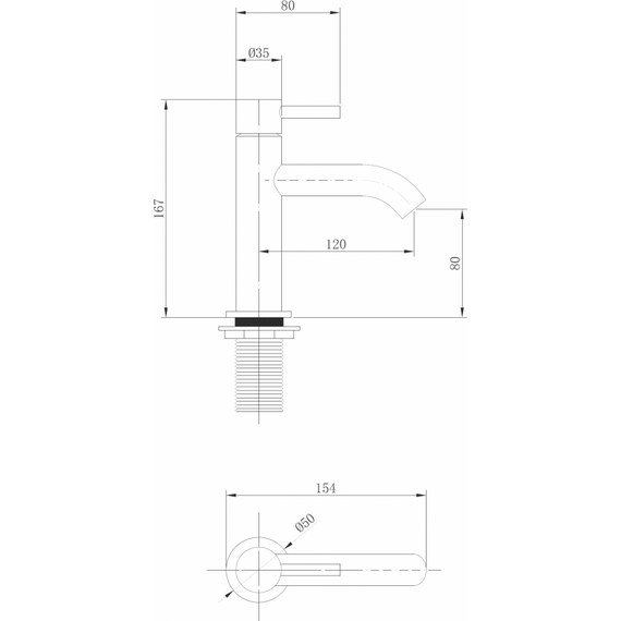 Смеситель для раковины Abber Wasser Kreis AF8110G, золото матовый, Цвет производителя: золото матовое фото 3