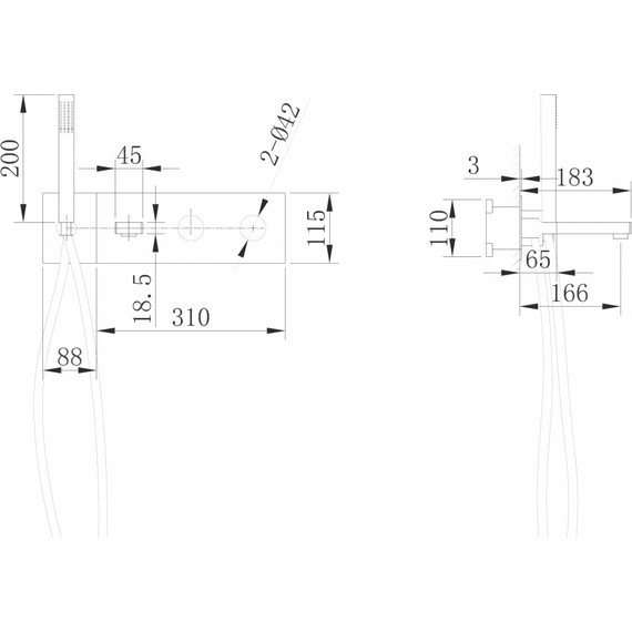 Смеситель для ванны Abber Rund AF8730G, золото матовый, Цвет производителя: золото матовое фото 4