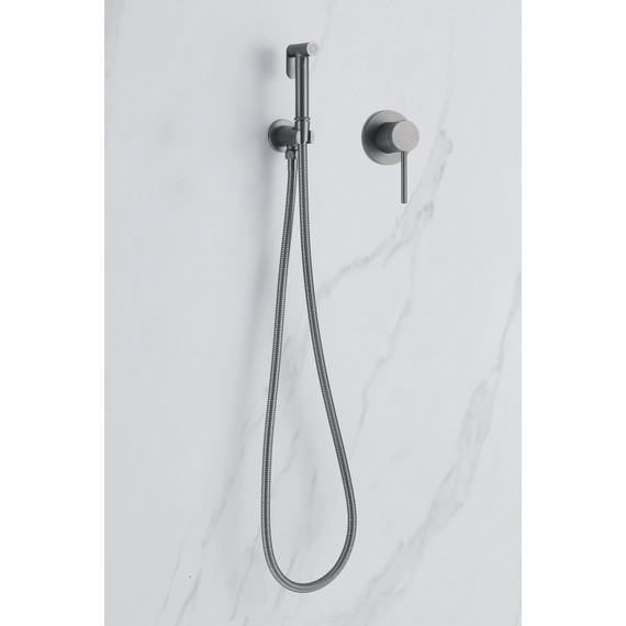 Набор для гигиенического душа Abber Emotion AF8825NG, никель - 3 Набор для гигиенического душа Abber Emotion AF8825NG, никель фото 3